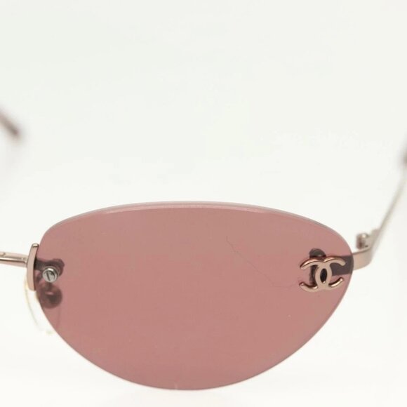 CHANEL Sunglasses Plastic Pink CC Auth am9009V - Picture 5 of 11